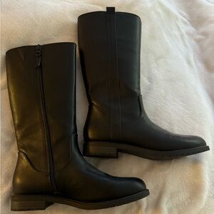 Cat & Jack Big Girls black riding boots